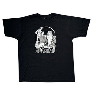 90s Vintage Ad Astra 15 Sci Fi Convention T-shirt Single Stitch Alien Cartoon.